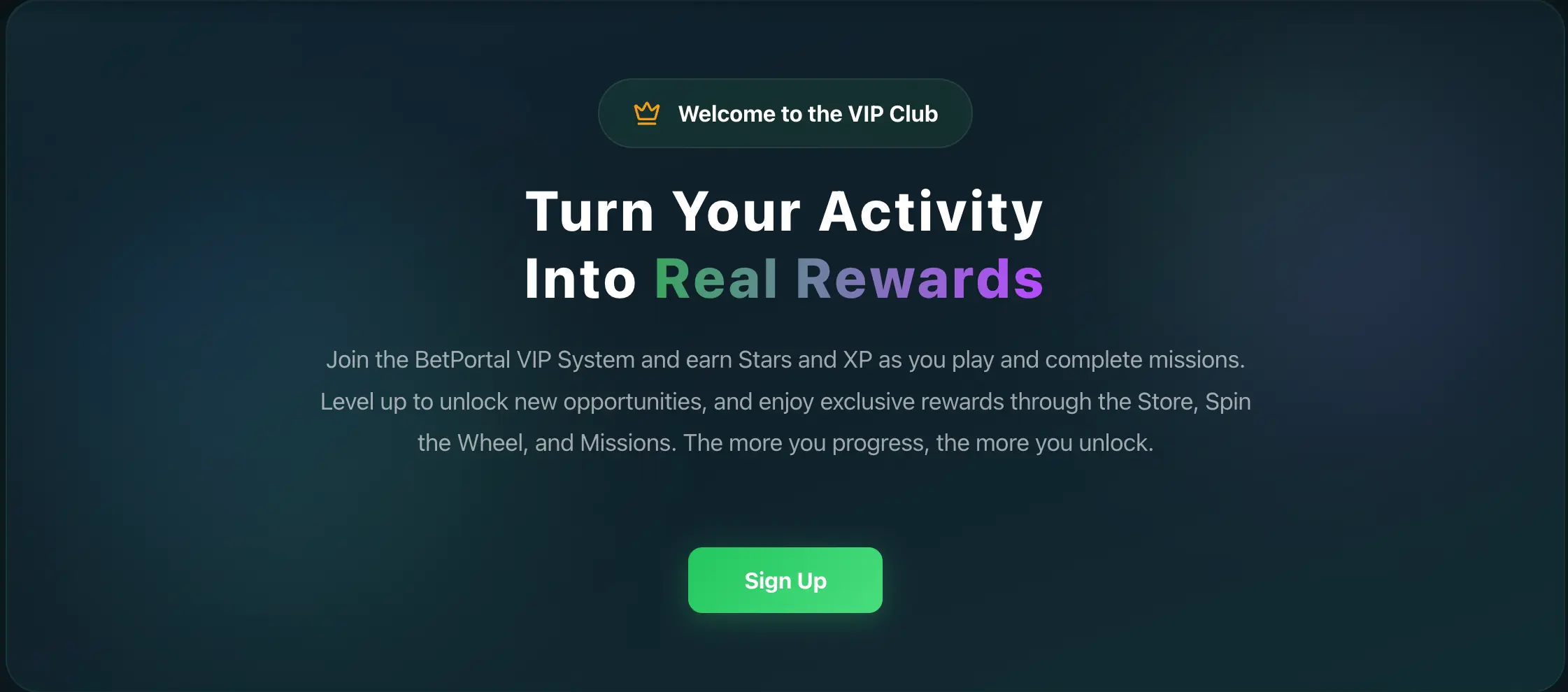 Betportal VIP Club — exclusive rewards and personal service for loyal players